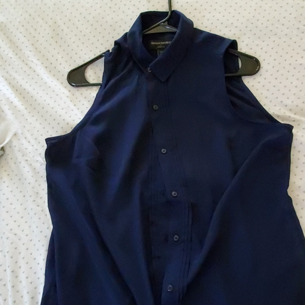 Navy blue blouse